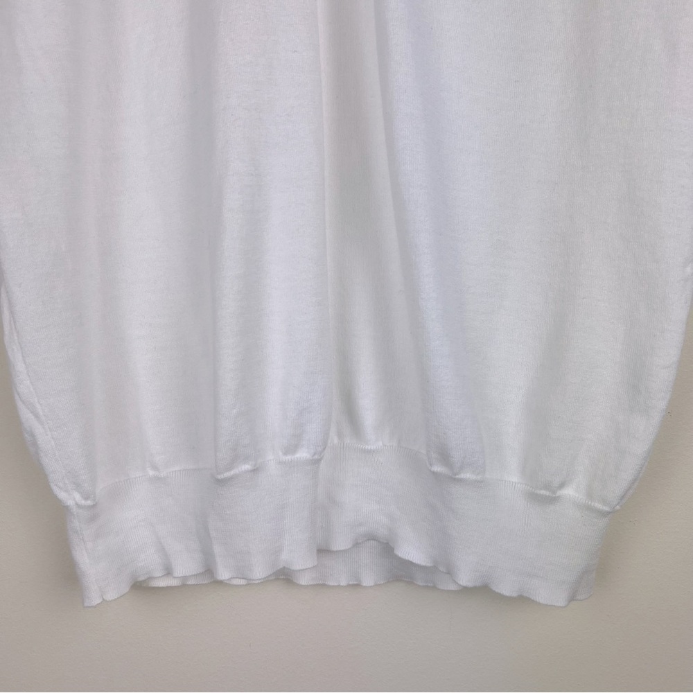 Michele Negri Italian Lightweight Knit Nautical Preppy Quiet Luxury Polo Shirt M - Picture 4 of 8
